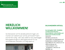 Tablet Screenshot of hu-bildungswerk.de